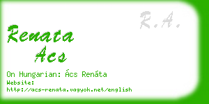 renata acs business card
