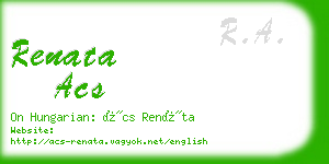 renata acs business card